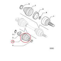 Abschirmung Halbachse Differential Fiat Croma Lancia Lybra Original 46307925