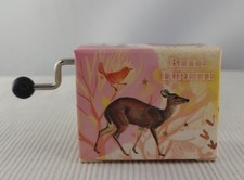 boîte à musique avec manivelle - une chanson douce - 38*48*25 mm