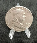 Silver 1954 P Franklin Half Dollar AU/BU Coin   TP 10194