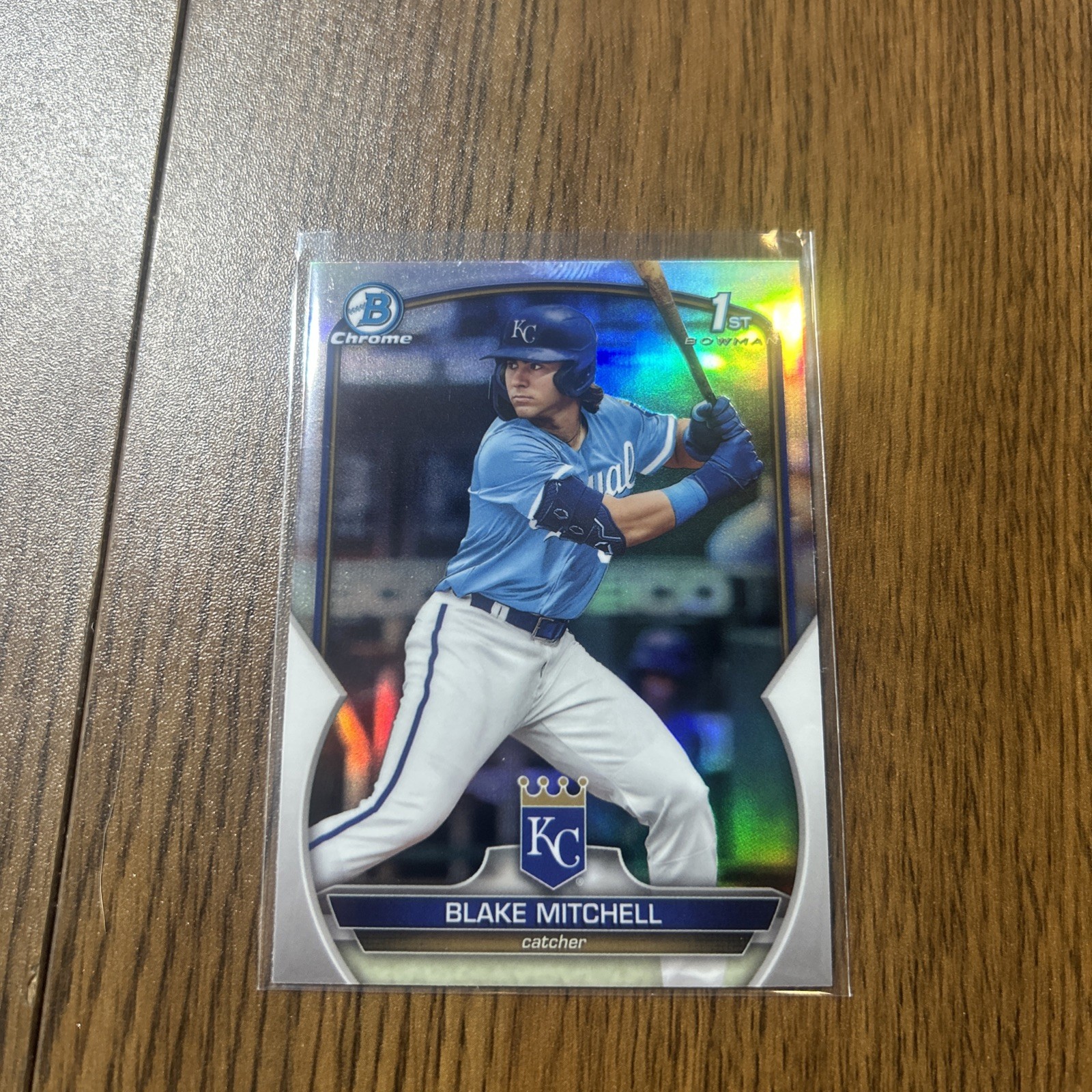 Blake Mitchell 2023 1st Bowman Chrome Prospect- Refractor #BDC-133 Royals