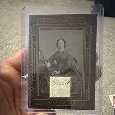 Super Products Inc. 2003 Pieces of the Past Clara Barton Autograph Card