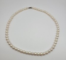 Sterling Silver Ivory White 6mm Cultured Fres...