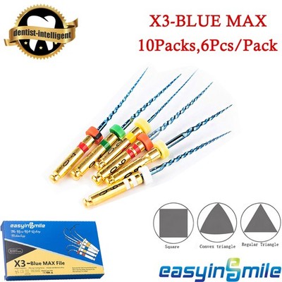 Dental Endodontic Rotary NITI Files X3 Root Canal Endo Tips 25MM For Motor 10Pks