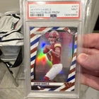Panini Prizm 2024 Jayden Daniels #347 Red White & Blue Rookie PSA 9 Commanders