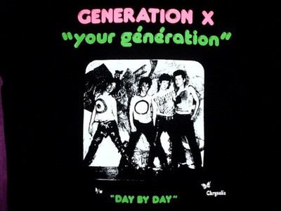 BILLY IDOL / GENERATION X - YOUR GENERATION - T-SHIRT - BAY ISLAND - NEU