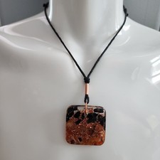 Aura Orgonite Pendant, Provides EMF Protection, and Positivity