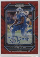 2022 Panini Prizm Rookies Red Wave Prizm Auto 7/149 Josh Paschal #389 Auto 3hd