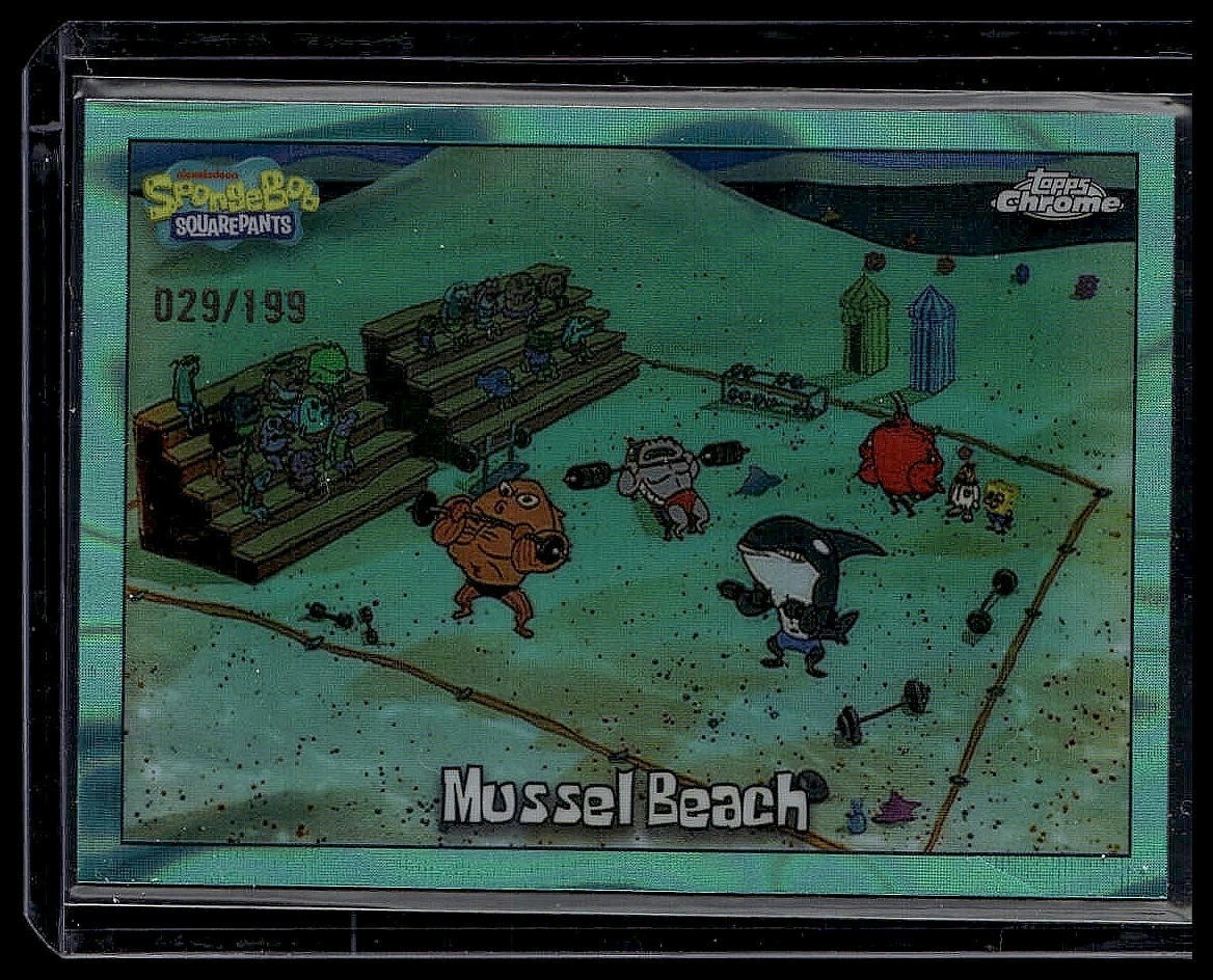 2025 Topps Chrome SpongeBob Mussel Beach /199