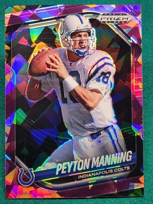 2025 Panini Prizm Black Football Peyton Manning Purple Ice  007/149 #71 Colts