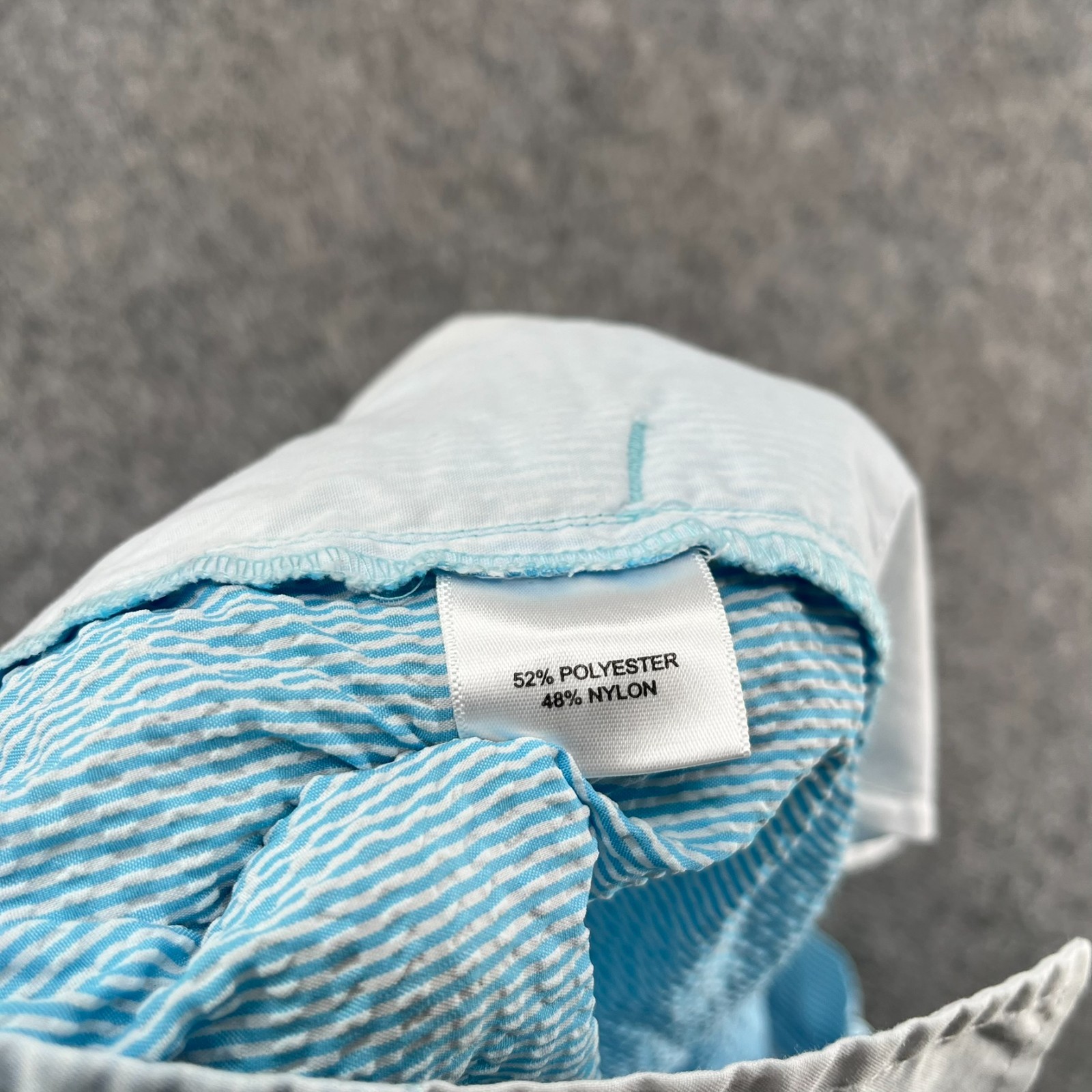 Peter Millar Current Blue Striped Seersucker Perf… - image 8