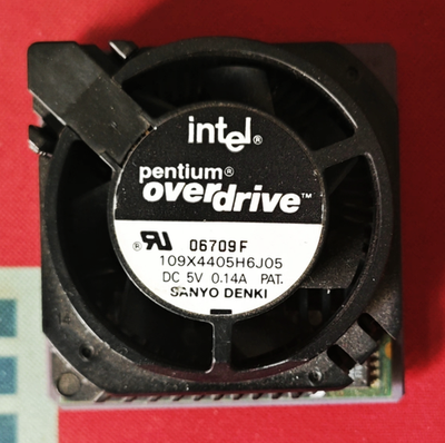 Intel Pentium OverDrive IPC ceramic old cpu. gold plated pins