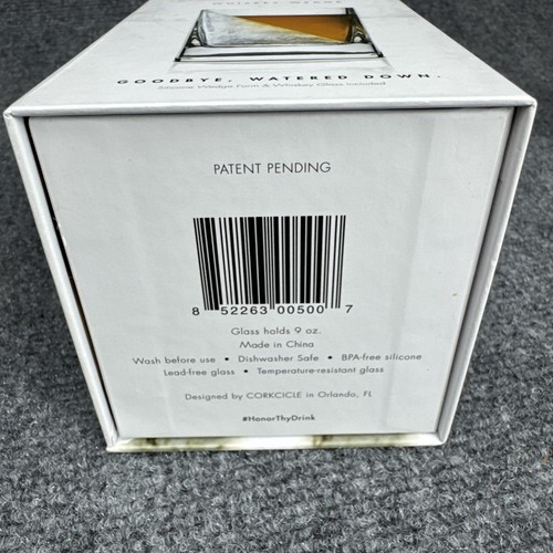 Corkcicle Whisky Cuneo Vetro con Stampo in Silicone per Ghiaccio - IOB - Foto 5 di 6