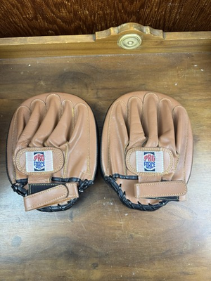 #ad Pro Force MMA Boxing Pad Gloves Vintage Preowned $15.00
