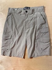 IRON Co. Men's Khaki Cargo Shorts 34 RY