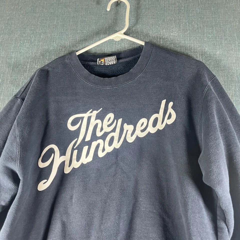 Толстовка мужская The Hundreds размер L темно-синяя с круглым вырезом уличная одежда хлопковая смесь - Изображение 2 из 4