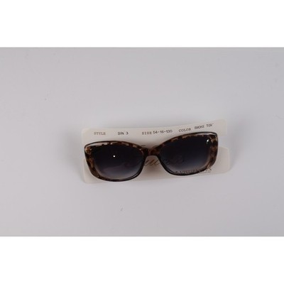 Success Womens Sunglasses Sun 3 Smoke Tortoise Rectangle 54-16-135 NWT