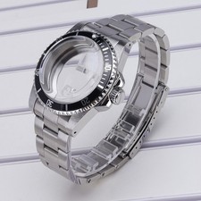 38mm Diver SUB Modified Watch Case Strap Acrylic Glass For Seiko NH34 NH36 NH38