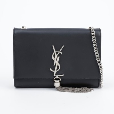 Saint Laurent Kate Chain Tassel Schultertasche Schwarz 474366 157090927 [U]
