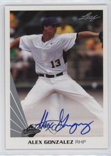 2013 Leaf Memories Auto Chi Chi Gonzalez Alex Gonzalez #A-AG2 Auto 9cf