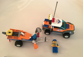 LEGO CITY | 7737 | COAST GUARD 4WD & JET SCOOTER Complete | Excellent Condition 