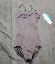 Body Wrappers ProWEAR Black V-front Leotard Pinch Neck Adjustable Straps SZ XS