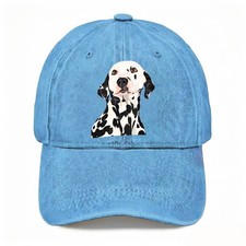 Dalmatian Dog Portrait Cute Dad Hat Pet Lover Casual Unisex Washed Baseball Cap