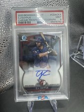 2023 Bowman Draft CJ Kayfus Chrome 1st Prospect Auto CDACKA PSA 9 Mint Guardians