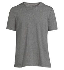 George Men's Size SMALL Crew Neck, Solid Gray T Shirt, Short Sleeve NWT