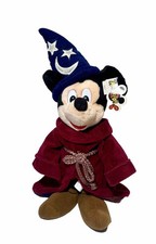Disneyland Disney World Store MICKEY MOUSE Fantasia Sorcerer Plush 12  - NWT Vtg