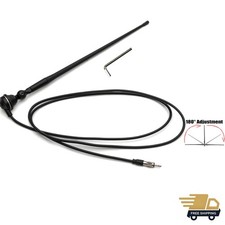Marine Black AM-FM Rubber Duck 15-Inch Antenna for Boats, RVs, and More