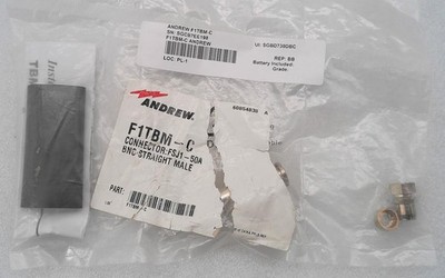 NEW ANDREW HELIAX F1TBM-C 50-OHMs STRAIGHT BNC MALE RF COAXIAL CONNECTOR