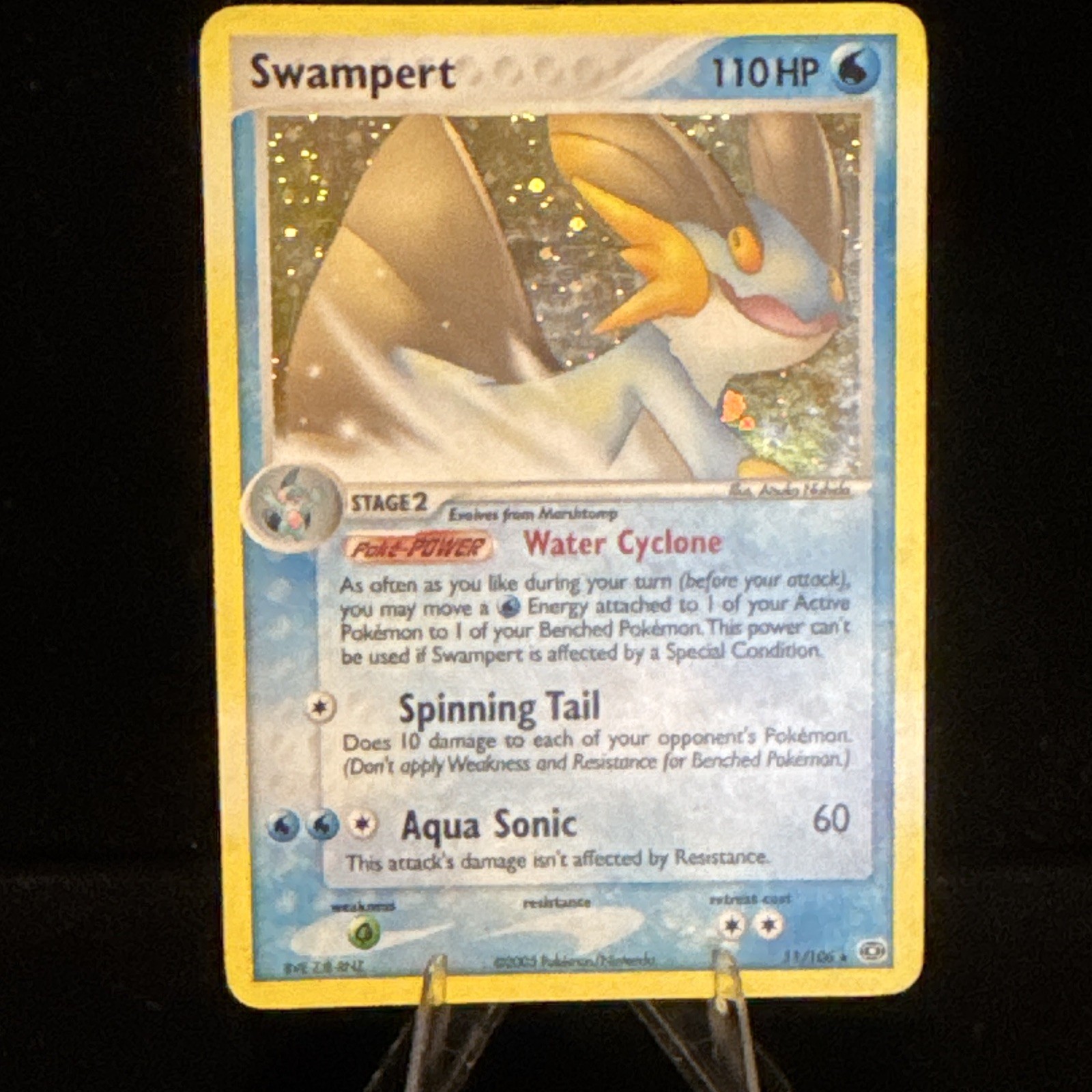 The Pokemon Company Swampert 11/106 Emerald Holo Rare 110HP English 2005