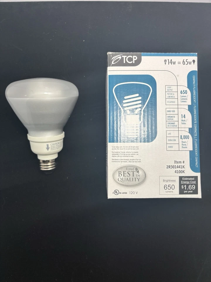⚡️2-lot⚡️TCP R30 Compact Fluorescent Bulbs - Image 2 of 4