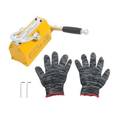 880 lbs/400 kg Lifting Capacity 2.5 Safety Factor Magnetic Lifter Tool Yellow