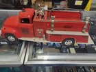 Vintage Tonka Fire Truck, TFD No. 5, 1950s Classic Red Historic Old Toys