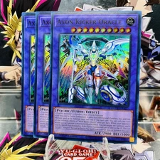 3x Yugioh Playset Axon Kicker Oracle DOOD-EN037 Super Rare 1st Ed Near Mint