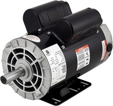 5hp Spl Air Compressor Electric Motor 56 Frame 3450rpm 78 Keyed Shaft Cwccw