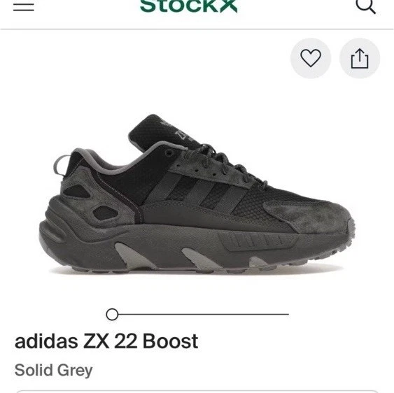 Gray TycoonTypeS63 22-23モデル Las mejores ofertas en Adidas ZX 22 Boost Solid Grey | eBay