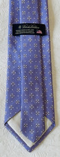 Brooks Brothers Made In USA Light Purple Men's Silk Tie 57" Geometric New Cond