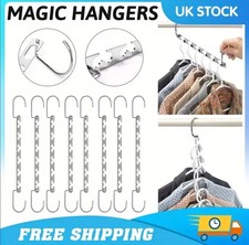 Space Saving Metal Hangers Heavy Duty Multi-Layer Closet Organizer Clothes Coats