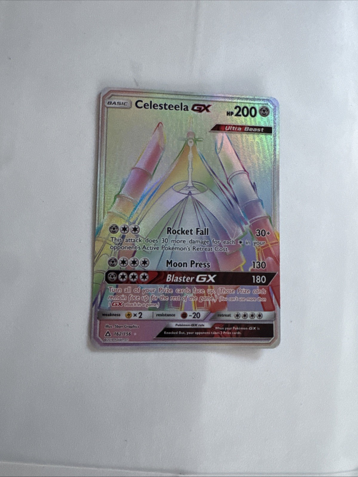 Celesteela GX (Secret Rare) 162/156 Sm-Ultra Prism Holo