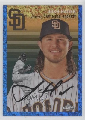 2023 Chrome Platinum Anniversary Blue Mini-Diamond Refractor /199 Josh Hader 5x7