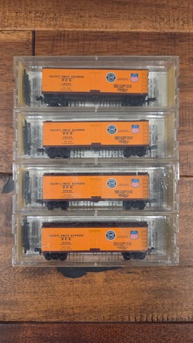 Kadee - Escala N - Lote de 4 - Pacific fruit express Reefer - 47061 | Condition: New