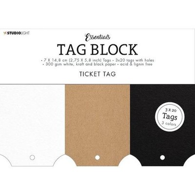 Studio Light Essentials Tag Block - Ticket Tag Nr.06