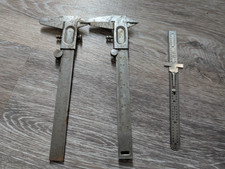 2 Vernier Caliper 6" Precision Machinist Tool Spain and Germany plus Depth Ruler