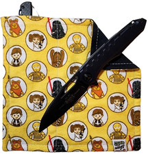 50 WAYS POCKET POCKET HANK Everyday Carry EDC Handkerchief Yellow Baby Star Wars