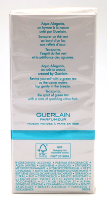 Guerlain Aqua Allegoria Teazzurra Eau De Toilette Spray 4.2 FL Oz