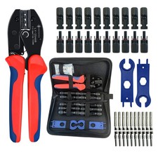 SOLARTRONICS Crimpzangenset, 10 Paar Solarstecker, M&auml;nnlich/Weiblich Solarpanel
