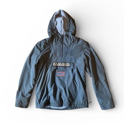 Napapijri Rainforest Winterjacke - dunkelgrün - Größe L - Anorak Fleece gefüttert