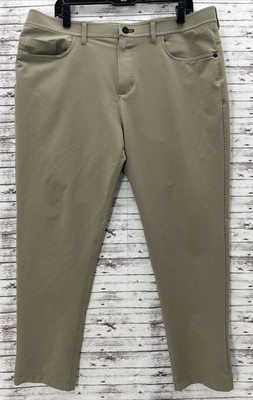 Public Rec Performance Athletic Fit Chino Golf Khaki Pants Men's 36x28 Stretch
